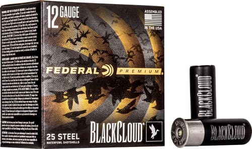 FEDERAL BLACK CLOUD 12GA 2.75″ – 1-1/8OZ #3 1500FPS 25RD 10BX/C