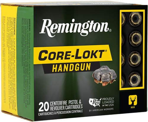 REMINGTON 41 REM MAG 210GR – CORE-LOKT JHP 20RD 10BX/CS