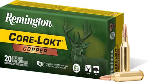 REMINGTON 308 WIN 150GR COPPER – CORE-LOKT HP 20RD 10BX/CS