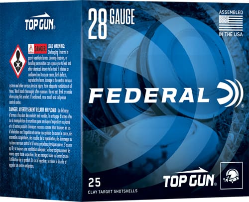 FEDERAL TOP GUN 28GA 2.75″ 3/4 – OZ #8 1330FPS 250RD CASE LOT