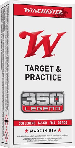 WINCHESTER USA 350 LEGEND – 145GR FMJ 20RD 10BX/CS