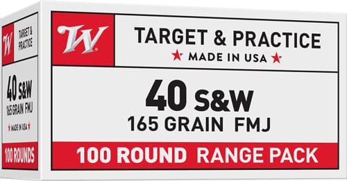 WINCHESTER USA 40 SW 165GR FMJ – TRUNCATED CONE 100RD 5BX/CS