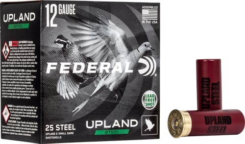 FEDERAL UPLAND STEEL 12GA – 2.75″ 1-1/8OZ #6 25RD 10BX/CS