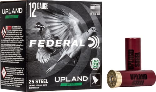 FEDERAL UPLAND STEEL 12GA – 2.75″ 1-1/8OZ #7.5 25RD 10BX/C
