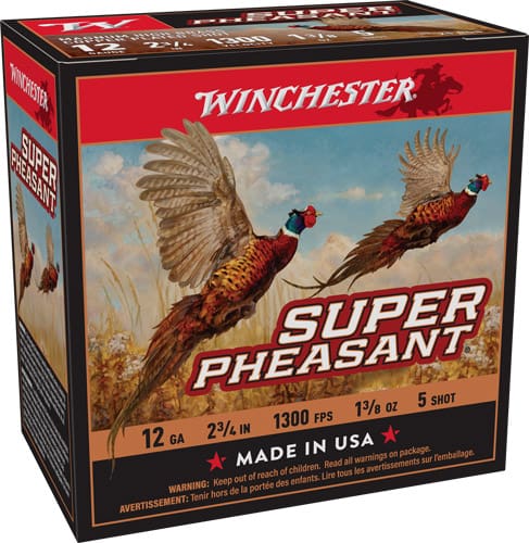 WINCHESTER SUPER PHEASANT 12GA – 1-3/8OZ #5 1300FPS 25RD 10BX/C