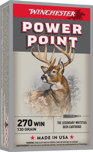 WINCHESTER SUPER-X 270 WIN – 130GR POWER POINT 20RD 10BX/CS
