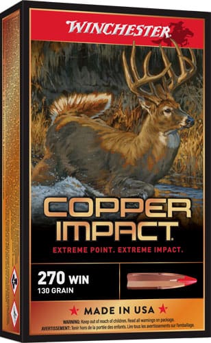 WINCHESTER COPPER IMPACT 270 – WIN XP 130GR 20RD 10BX/CS
