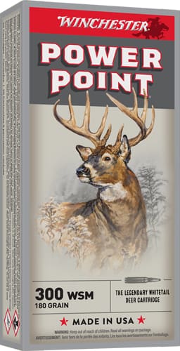 WINCHESTER SUPER-X 300 WSM – 180GR POWER POINT 20RD 10BX/CS