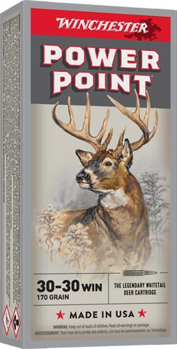 WINCHESTER SUPER-X 30-30 WIN – 170GR POWER POINT 20RD 10BX/CS