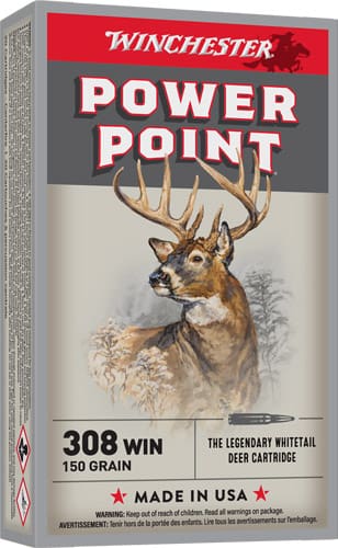 WINCHESTER SUPER-X 308 WIN – 150GR POWER POINT 20RD 10BX/CS