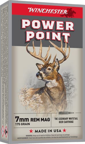 WINCHESTER SUPER-X 7MM REM MAG - 175GR POWER POINT 20RD 10BX/CS
