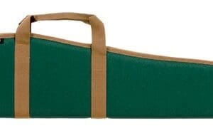 BULLDOG SHOTGUN CASE 52" GREEN - W/ TAN TRIM 5/8" PADDING