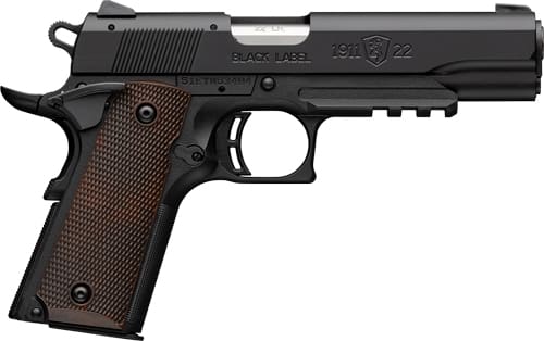 BROWNING 1911-22 22LR FS – 4.25″ MATTE BLACK/BROWN GRIPS