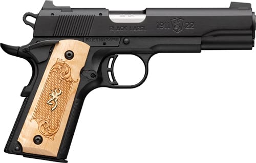 BROWNING 1911-22 22LR FS – MEDALLION 4.25″ BLACK/MAPLE