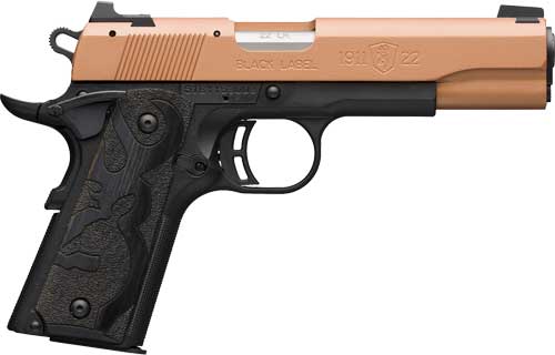 BROWNING 1911-22 BLACK LABEL – 22LR 4.25″ FS BLACK/COPPER