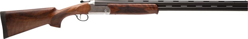 STEVENS 555E O/U 410GA 26″ MC5 – SILVER ENGRAVED/WALNUNT