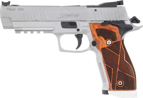 SIG P226 XFIVE 9MM CLASSIC 5" - SAO ADJ SGHT (3)10RD WOOD S/S - Image 2