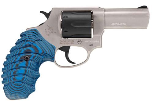 TAURUS 605 357MAG 3″ SS/BLK – 5-SHOT OPTIC READY VZ GRIP