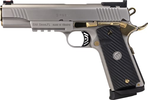GIRSAN 1911 NEGOTIATOR TALO – 38 SUPER 5″ 9RD TITANIUM/GOLD