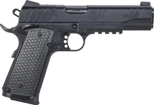 GIRSAN MC1911S INFLUENCER GOVT – 38SUP ADJ SIGHT 9RD BLACK CAM