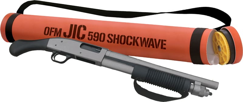 MOSSBERG 590 SHOCKWAVE JIC – 12GA 3″ STAINLESS CERAKOTE
