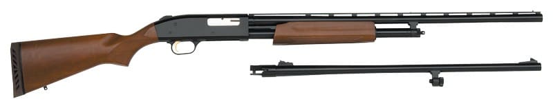 MOSSBERG 500 COMBO 20GA 3″ – 26″VR 24″RIFLED BLUED HARDWOOD