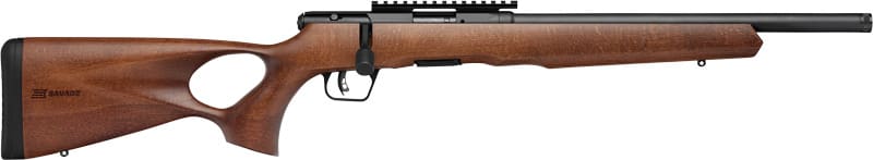 SAVAGE B22 TIMBER THUMBHOLE – 22LR 18″ 10RD BLUED/WOOD