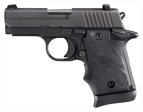 SIG P938 BRG 9MM 3″ SAO – SIGLITE (1)7RD RUBBER/BLACK