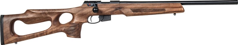 ANSCHUTZ 1761 HB 22LR 20″ – BLUED/WALNUT THUMBHOLE 2-STG