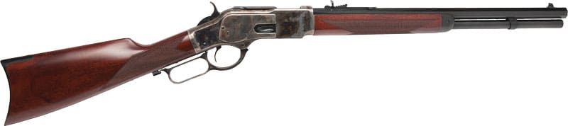 CIMARRON 1873 SADDLE RIFLE – 38/357 18″ CC/BLUED WALNUT