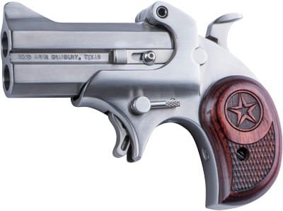 BOND ARMS COWBOY DEFENDER – 45LC/410 2.5″ 3″BBL. SS WOOD