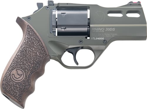 CHIAPPA RHINO 30SA 357MAG – 3″ ADJ. SIGHT ODG/WALNUT