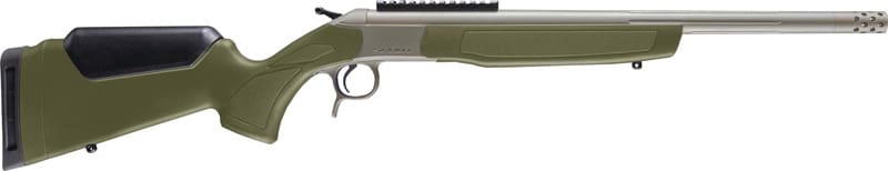 CVA SCOUT TD V3 360 BH 20″ – STAINLESS/OD GREEN SYNTHETIC