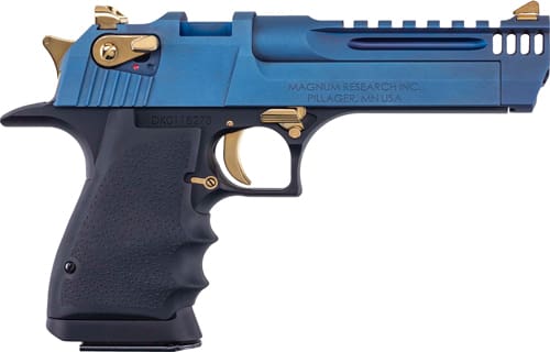 DESERT EAGLE L5 SERIES 50AE – 5″ BLACK & CARBO BLUE PVD
