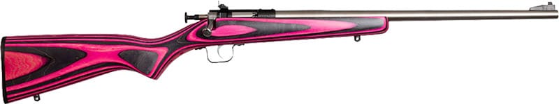 CRICKETT RIFLE G2 22LR – S/S PINK/BLACK LAMINATE