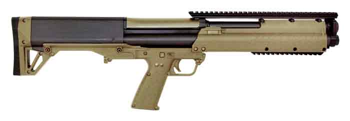 KEL-TEC KSG SHOTGUN 12GA. 3″ – 12-SHOT 18.5″ CYL. TAN/BLK