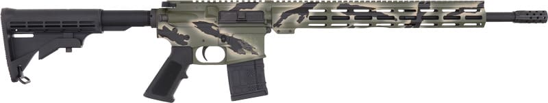 GLFA AR15 450 BUSHMASTER – 18″ NIT BBL PURSUIT GREEN CAMO