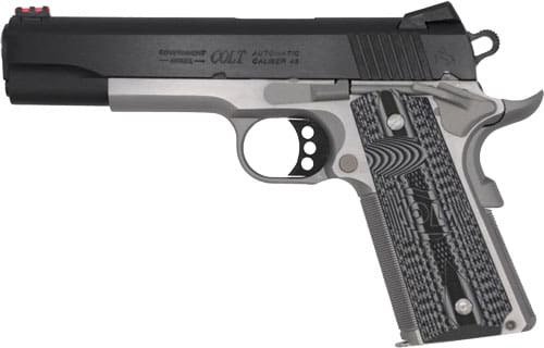 COLT COMPETITION 45ACP 5″ 8RD – TWO TONE BLACK GREY G10 GRIPS