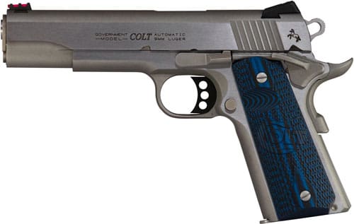 COLT COMPETITION 38 SUPER 5″ – 9RD STAINLESS BLUE G10 GRIPS