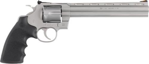 COLT PYTHON 357MAG 8″ 6RD – MATTE STAINLESS HOGUE GRIPS