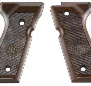 BERETTA 92/96 GRIPS WOOD - WALNUT WITH MEDALLION
