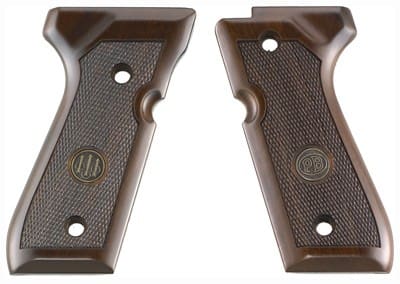 BERETTA 92/96 GRIPS WOOD – WALNUT WITH MEDALLION