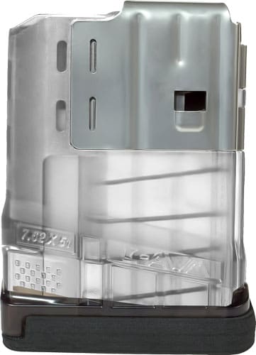 LANCER MAGAZINE L7AWM SR-25 – 7.62X51 5RD TRANSLUCENT CLEAR