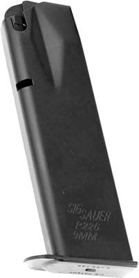 SIG MAGAZINE P226 9MM LUGER – 15RD BLACK