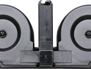 IVER JOHNSON MAGAZINE AR15 - 223 100RD DRUM BLK/CLEAR POLY