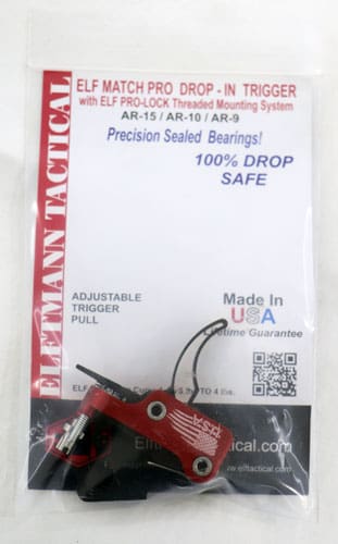 ELFTMANN TRIGGER AR-15 MATCH – PRO CURVED FNGR ADJ 2.75-4LBS