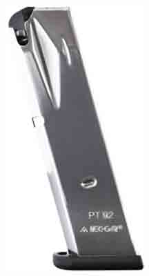 MEC-GAR MAGAZINE TAURUS PT92 – 9MM LUGER 15RD NICKEL