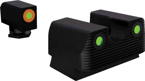 RIVAL ARMS TRITIUM NIGHT SGT – SET FOR GLOCK 17/19 W/ORG RING