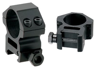 UTG RINGS 30MM MEDIUM PROFILE – MATTE BLACK PICATINNY/WEAVER