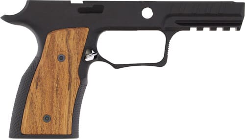 SHARPS BROS. P320 GRIP MODULE – NO SAFETY BLACK W/ CHERRY WOOD